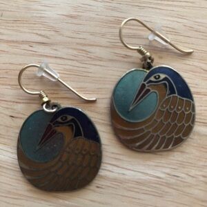 Vintage Laurel Burch Bird Earrings
